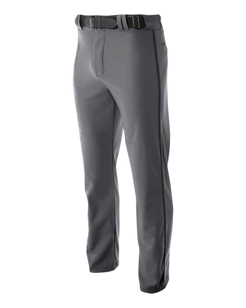 A4 N6162 Pro Style Open Bottom Baggy Cut Baseball Pant - Graphite - HIT a Double