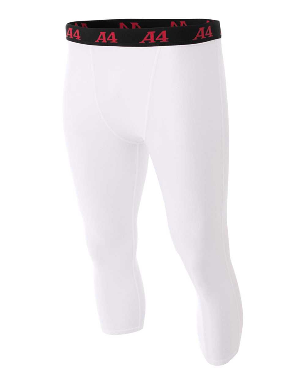 A4 N6202 Compression Tight - White - HIT a Double