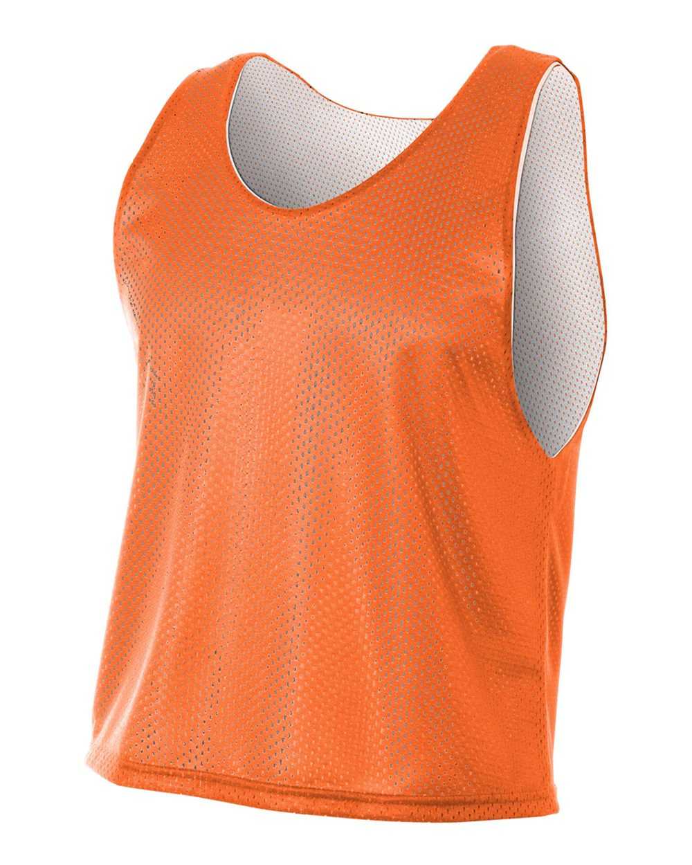 A4 NB2274 Youth Lacrosse Reversible Practice Jersey - Orange White - HIT a Double