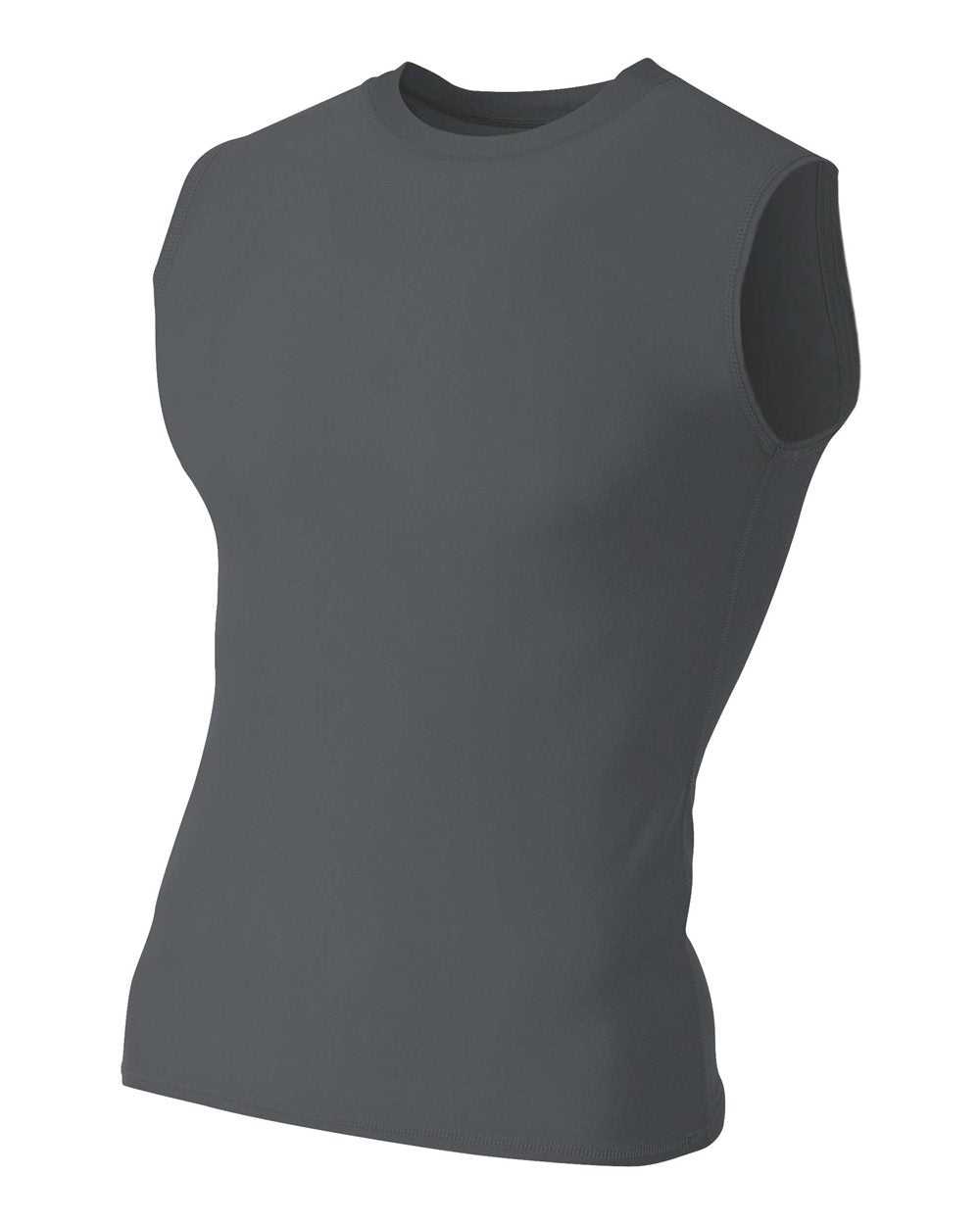 A4 NB2306 Youth Compression Muscle Tee - Graphite - HIT a Double