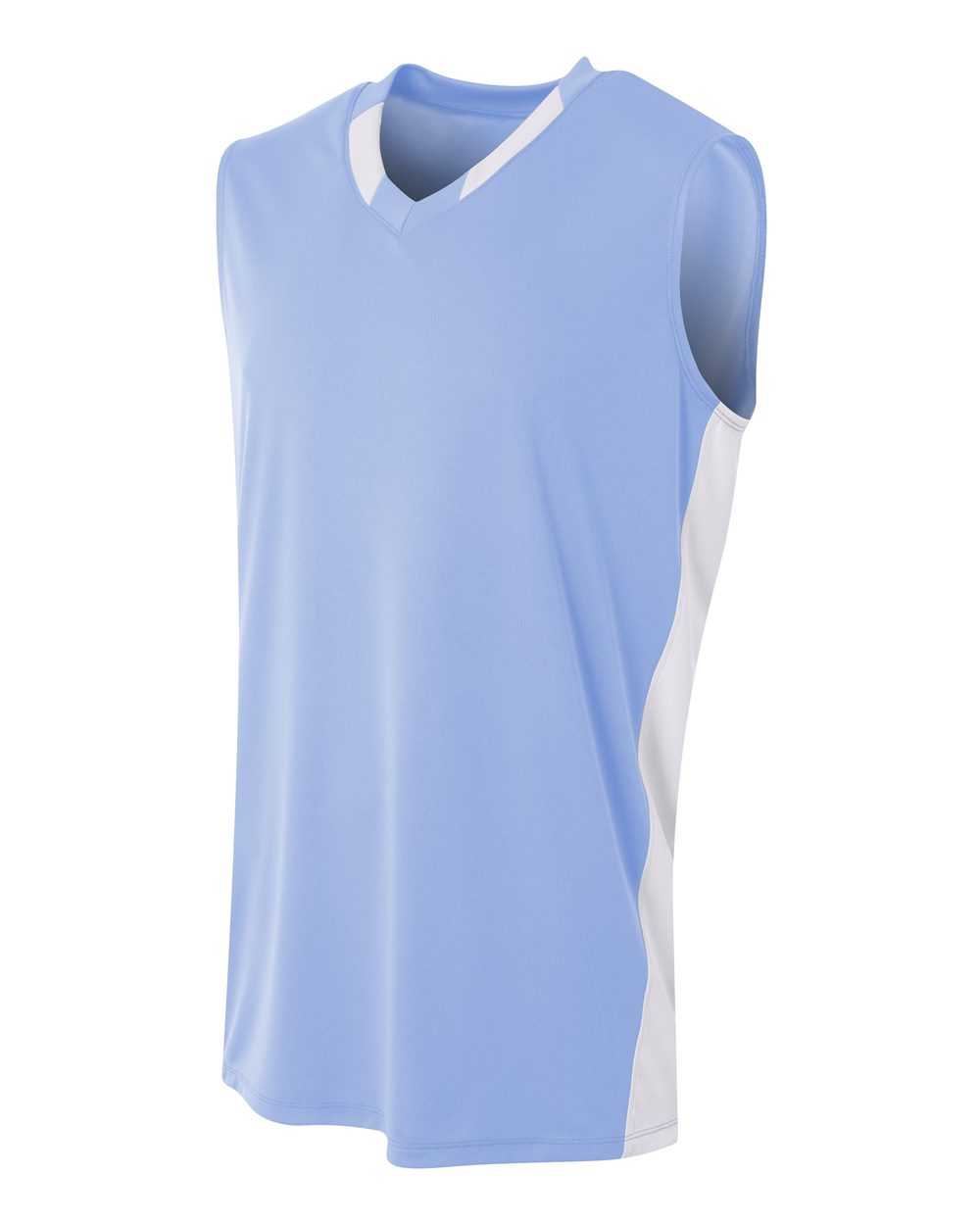 A4 NB2377 Youth Backcourt Jersey - Light Blue White - HIT a Double