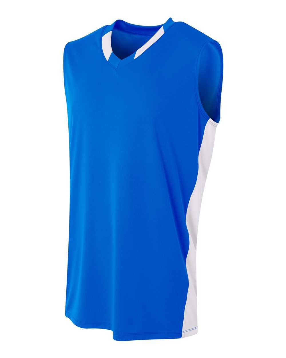 A4 NB2377 Youth Backcourt Jersey - Royal White - HIT a Double