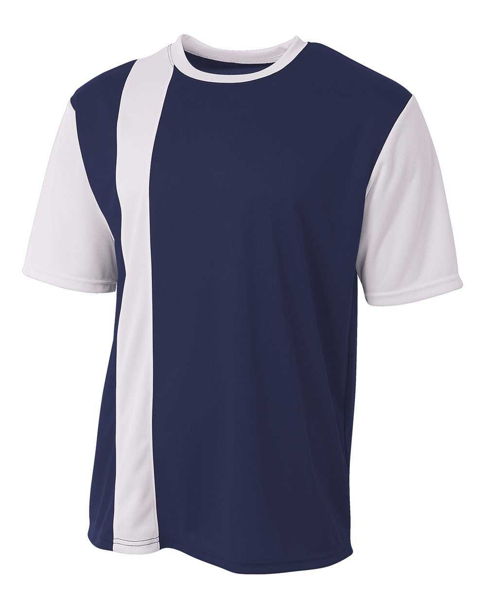 A4 NB3016 Legend Soccer Jersey - Navy White - HIT a Double