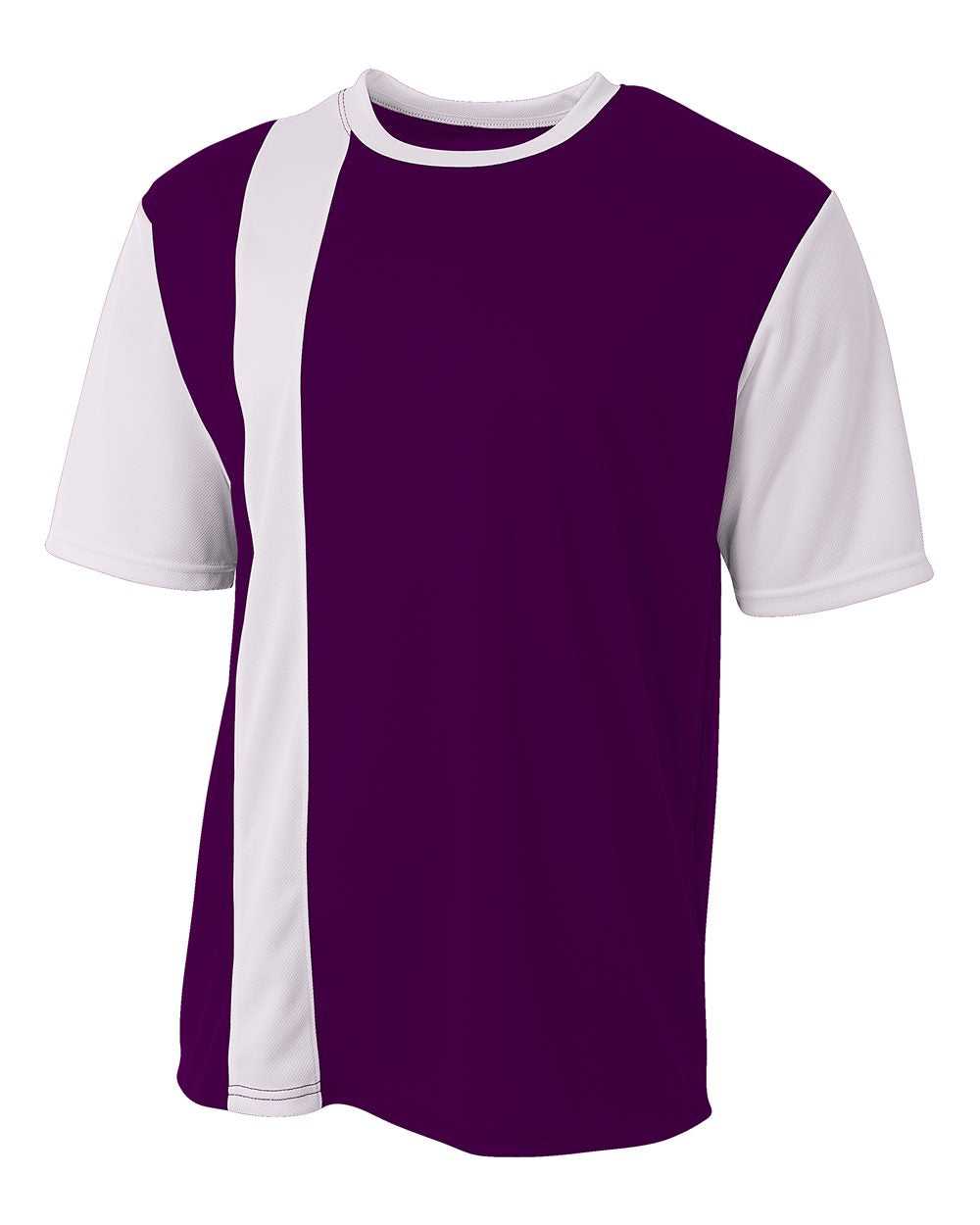 A4 NB3016 Legend Soccer Jersey - Purple White - HIT a Double