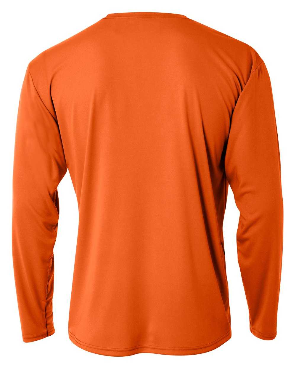 A4 NB3165 Youth Cooling Performance Long Sleeve Crew - Athletic Orange - HIT a Double