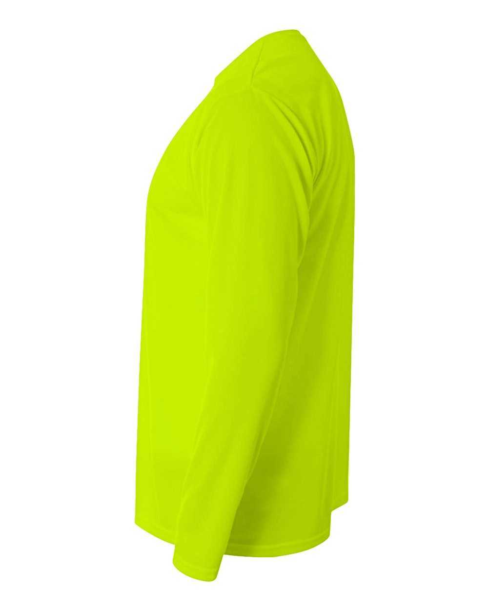 A4 NB3165 Youth Cooling Performance Long Sleeve Crew - Lime - HIT a Double
