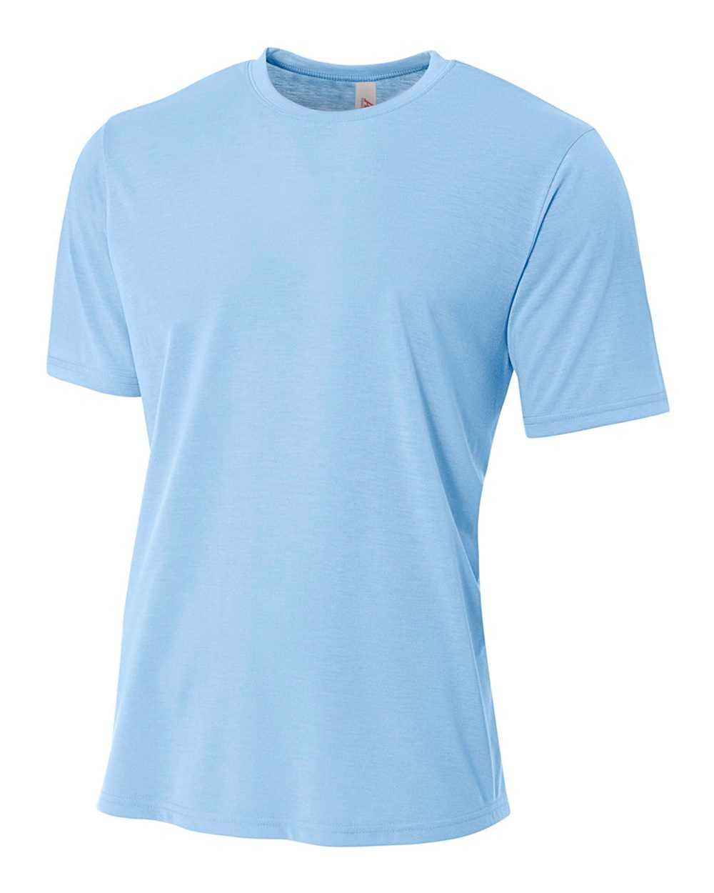 A4 NB3264 Youth Spun Poly Tee - Light Blue - HIT a Double
