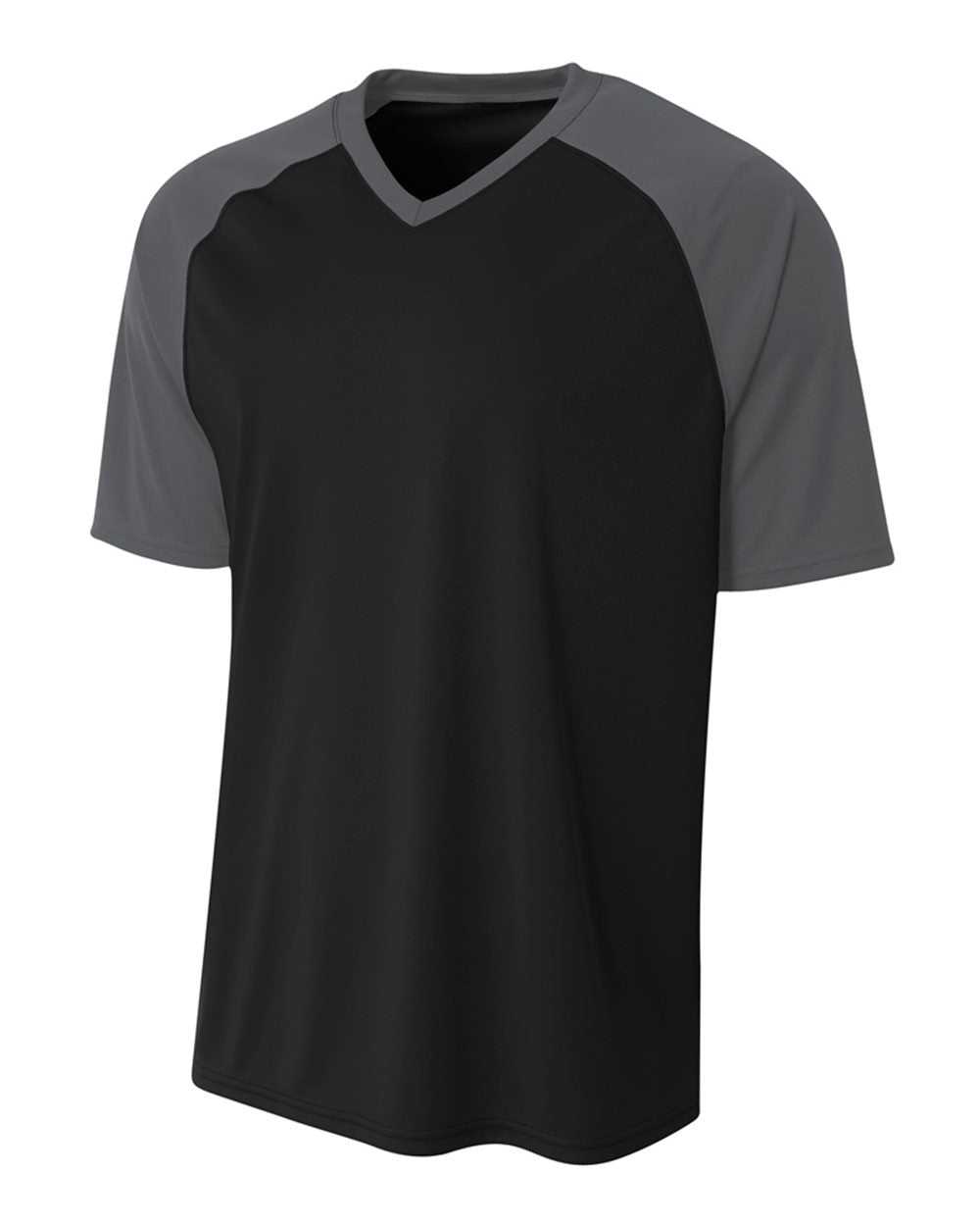 A4 NB3373 Youth Strike Jersey - Black Graphite - HIT a Double