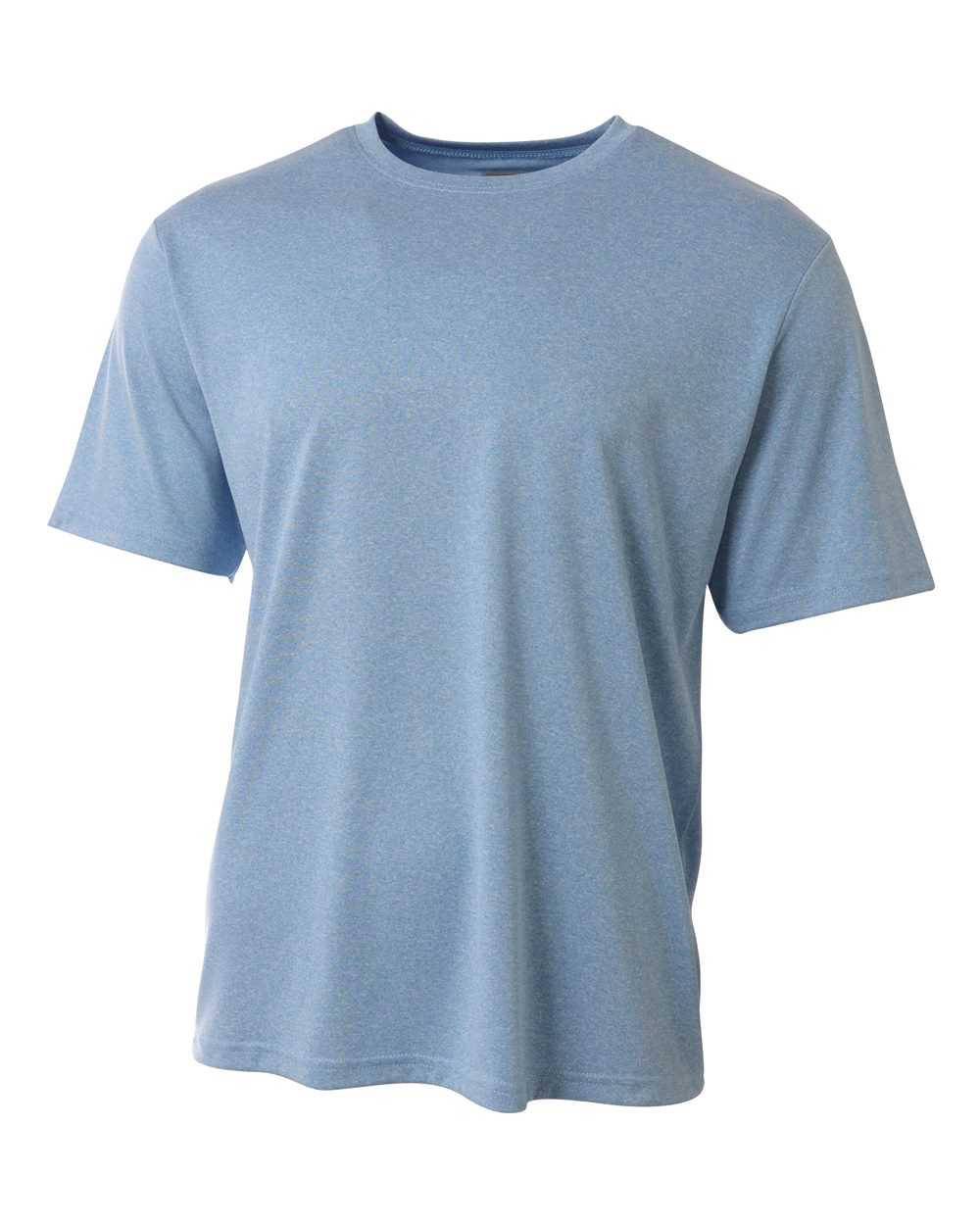 A4 NB3381 Youth Topflight Heather Tee - Light Blue - HIT a Double