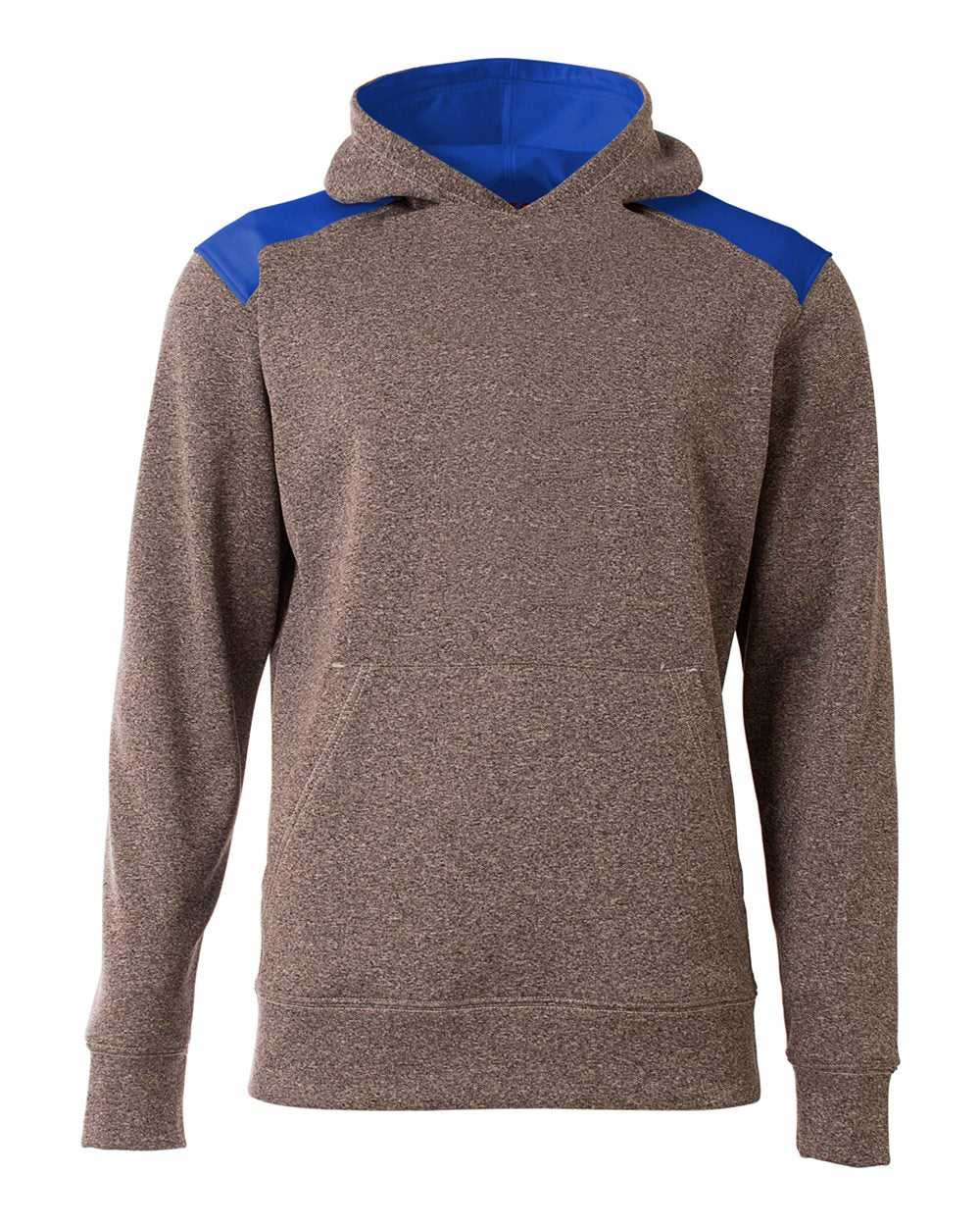 A4 NB4093 Tourney Youth Fleece Hoodie - Heather Royal - HIT a Double