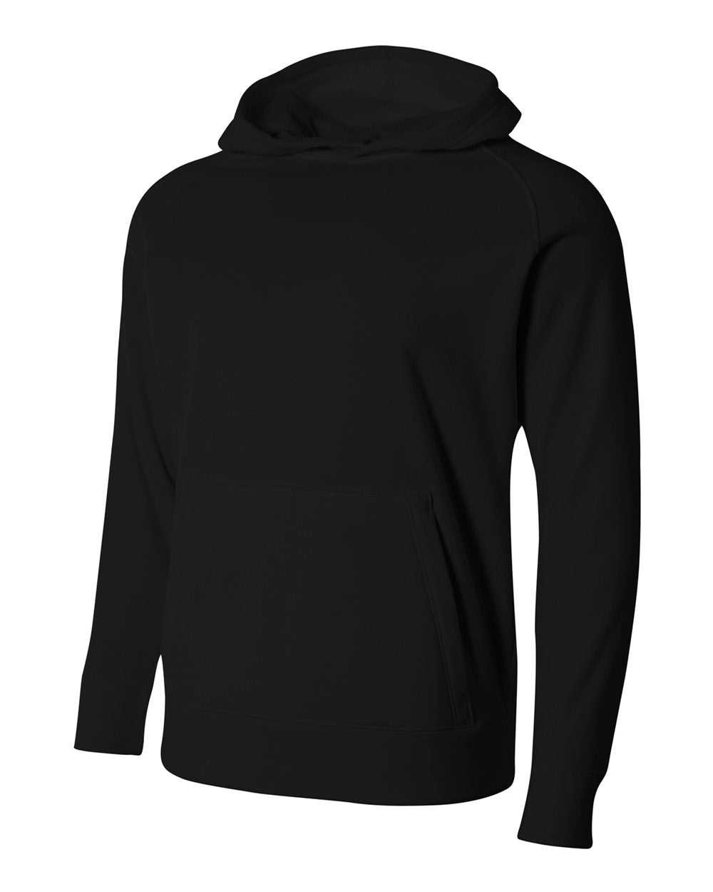 A4 NB4237 Youth Solid Tech Fleece Hoodie - Black - HIT a Double