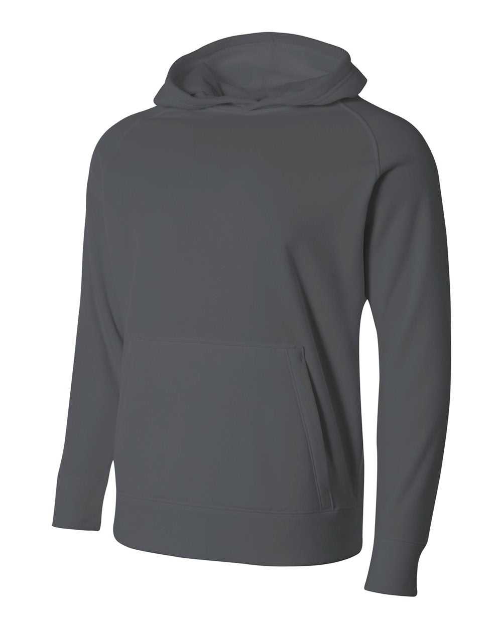 A4 NB4237 Youth Solid Tech Fleece Hoodie - Graphite - HIT a Double