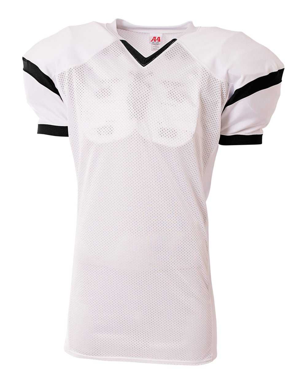 A4 NB4265 The Rollout Football Jersey - White Black - HIT a Double