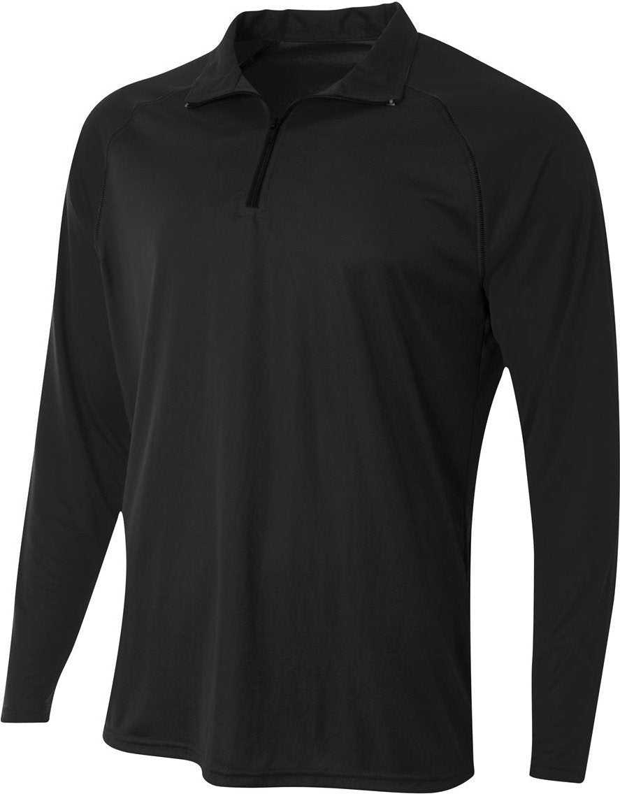 A4 NB4268 Youth Daily 1/4 Zip - Black - HIT a Double