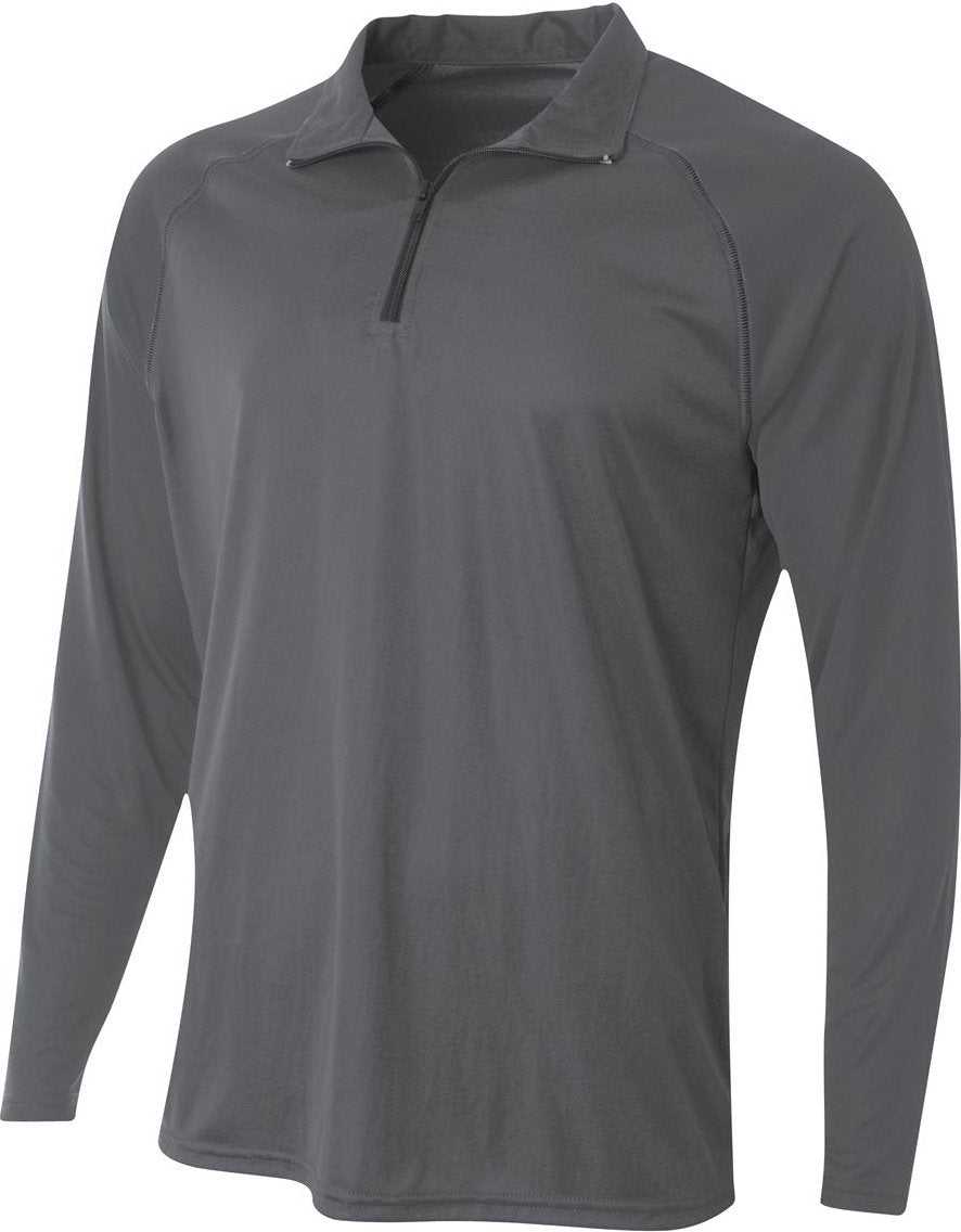 A4 NB4268 Youth Daily 1/4 Zip - Graphite - HIT a Double