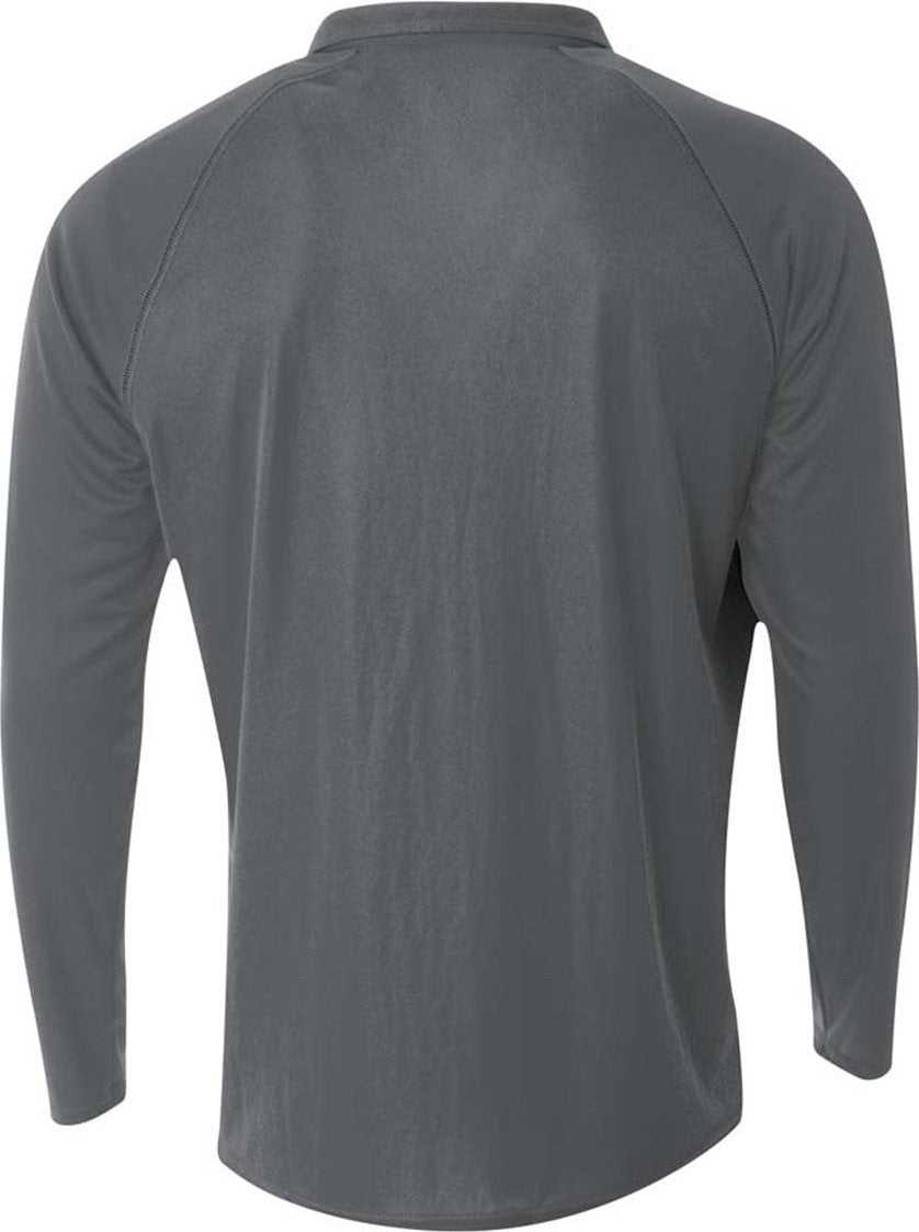 A4 NB4268 Youth Daily 1/4 Zip - Graphite - HIT a Double - 3