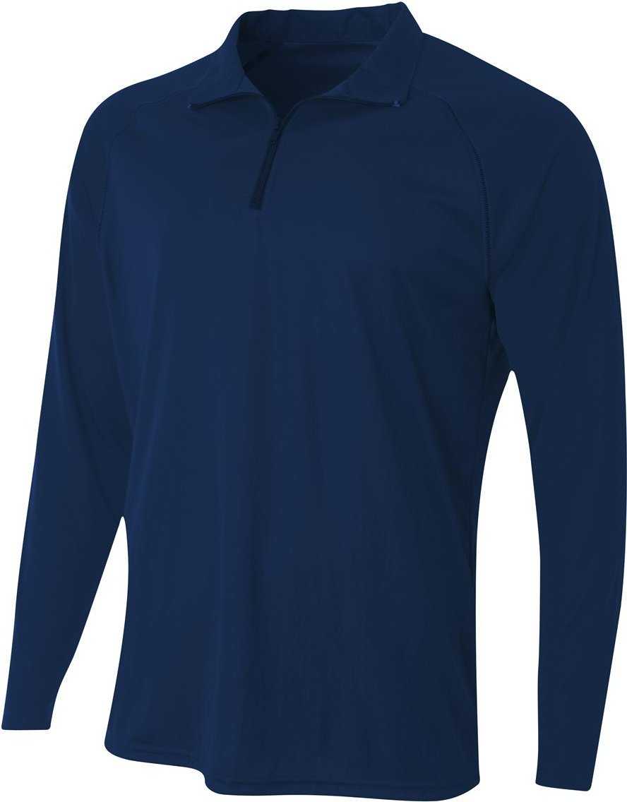 A4 NB4268 Youth Daily 1/4 Zip - Navy - HIT a Double