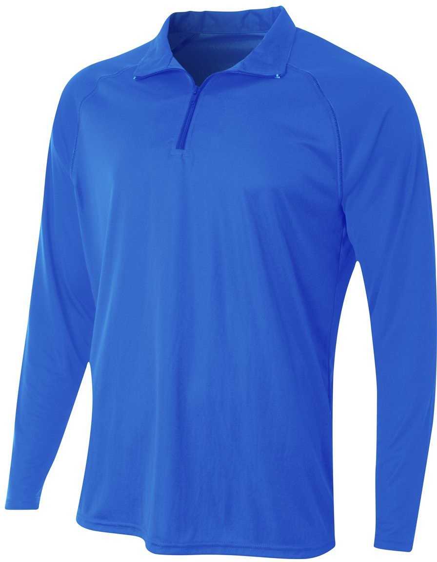 A4 NB4268 Youth Daily 1/4 Zip - Royal - HIT a Double