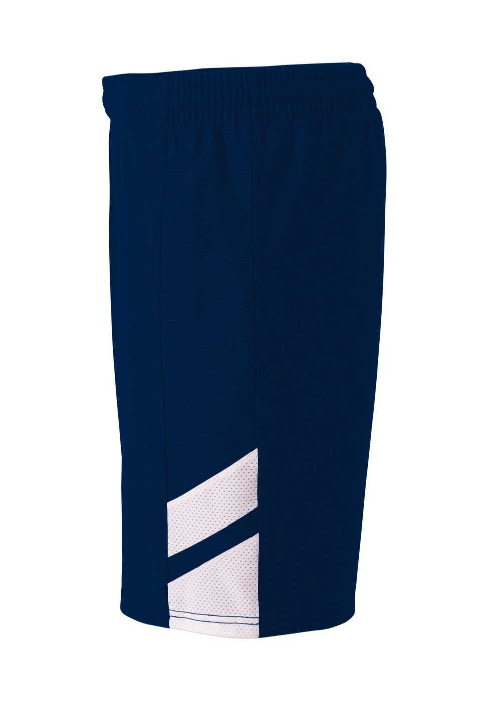 A4 NB5178 Fast Break Youth Short - Navy White - HIT a Double