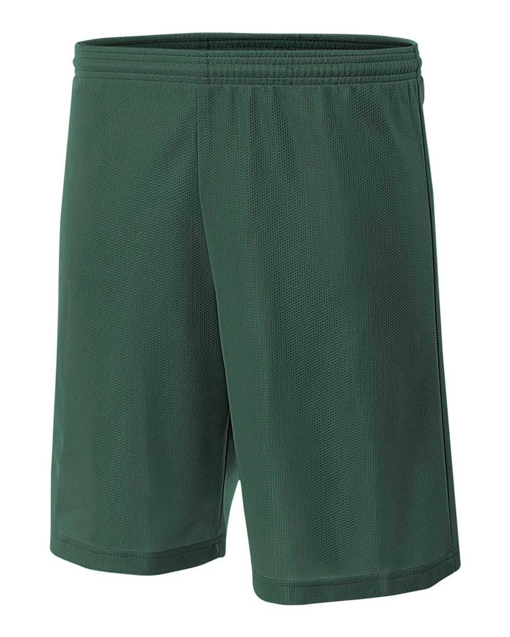 A4 NB5184 Youth 6&quot; Lined Micromesh Shorts - Forest - HIT a Double