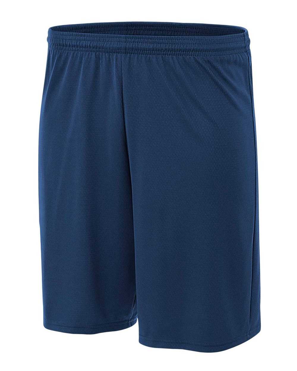 A4 NB5281 Youth 7&quot; Cooling Performance Power Mesh Short - Navy - HIT a Double