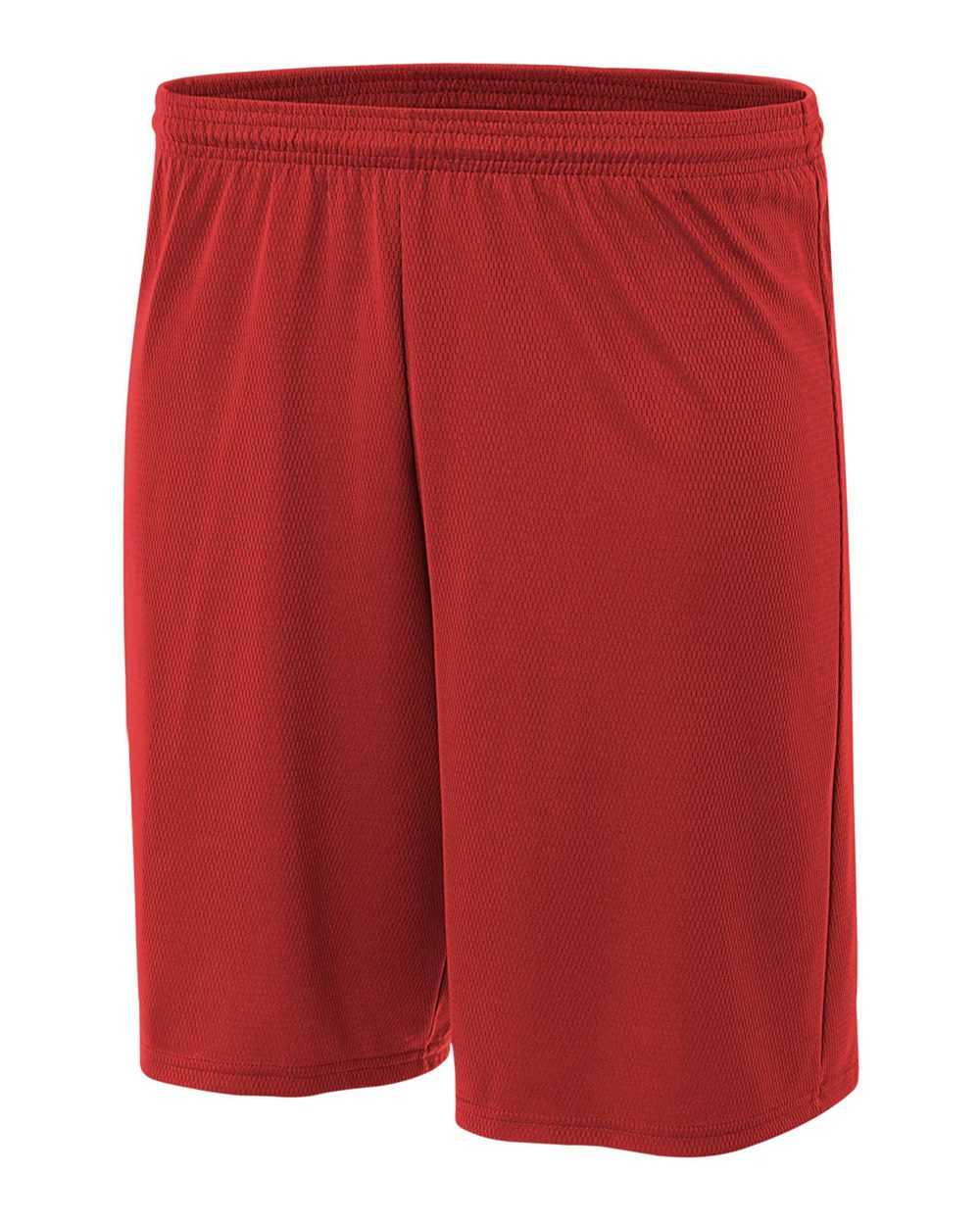 A4 NB5281 Youth 7&quot; Cooling Performance Power Mesh Short - Scarlet - HIT a Double