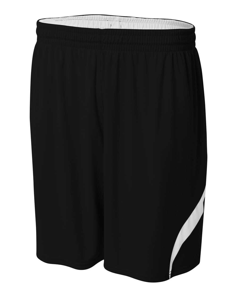 A4 NB5364 Youth Double Double Short - Black White - HIT a Double
