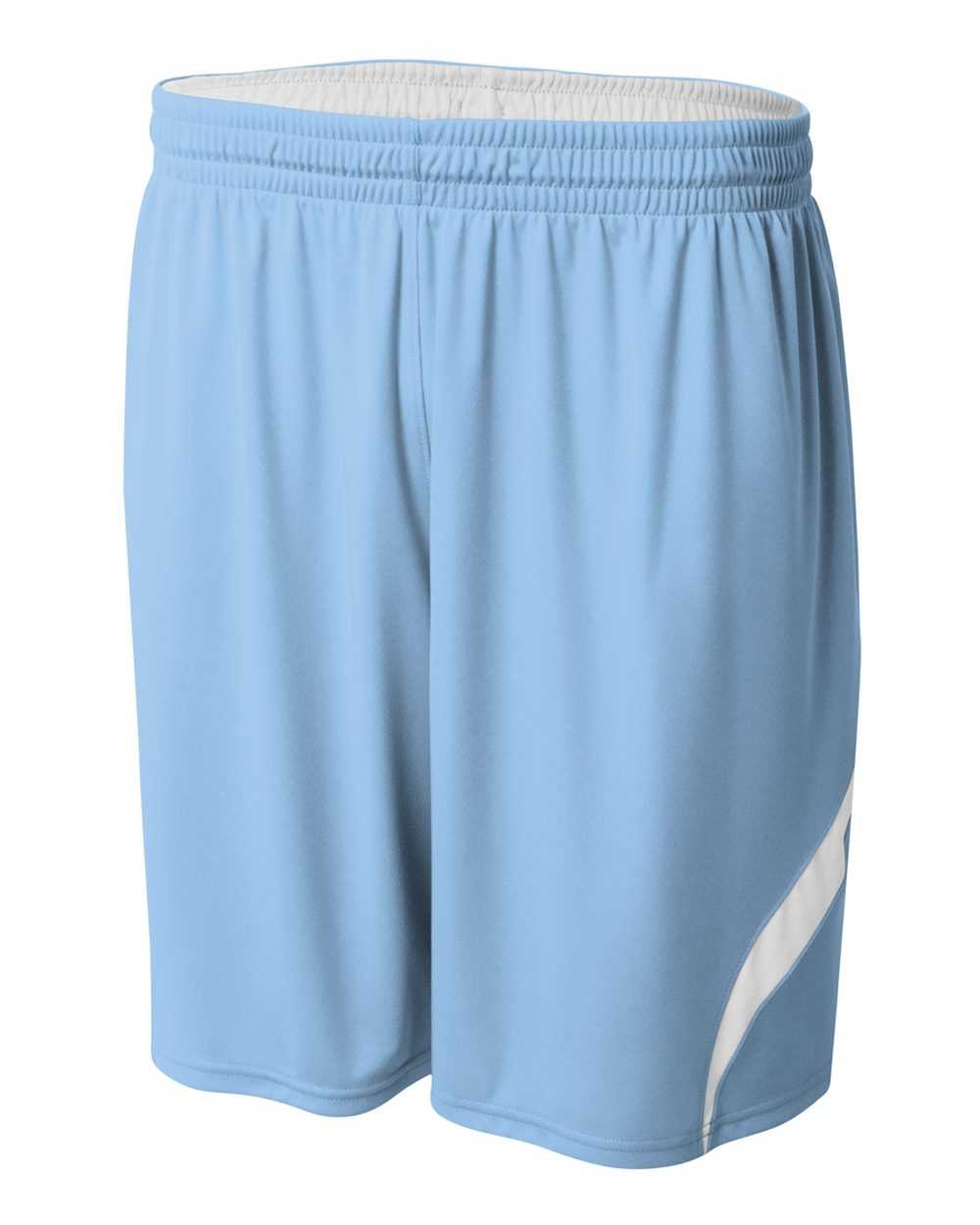 A4 NB5364 Youth Double Double Short - Light Blue White - HIT a Double