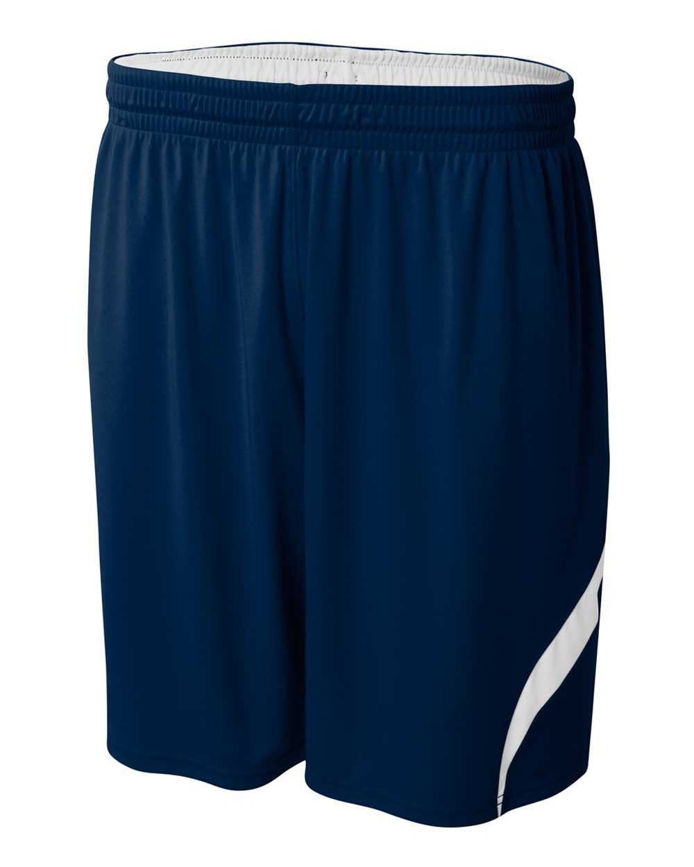 A4 NB5364 Youth Double Double Short - Navy White - HIT a Double