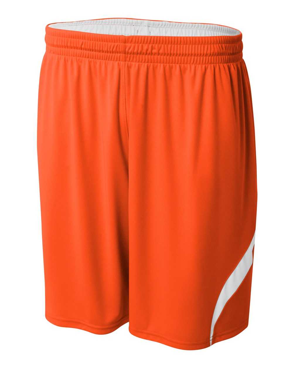 A4 NB5364 Youth Double Double Short - Orange White - HIT a Double