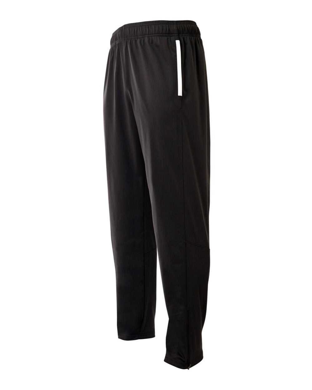 A4 NB6199 League Youth Warm Up Pant - Black White - HIT a Double
