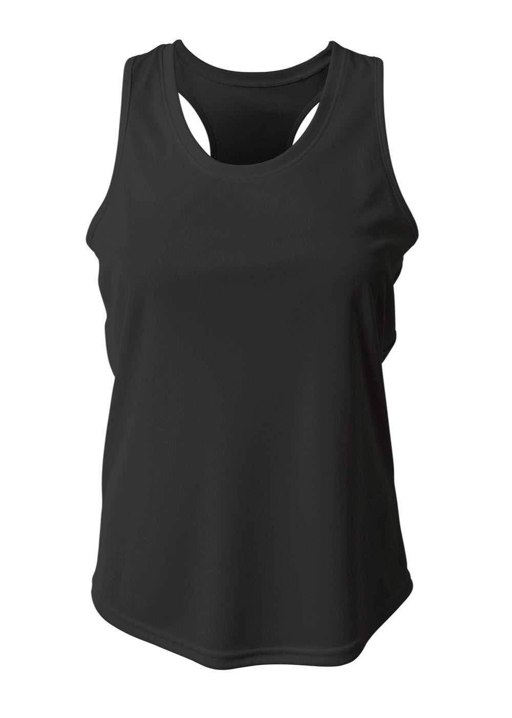 A4 NW1179 Athletic Racerback Woman&#39;s Tank - Black - HIT a Double