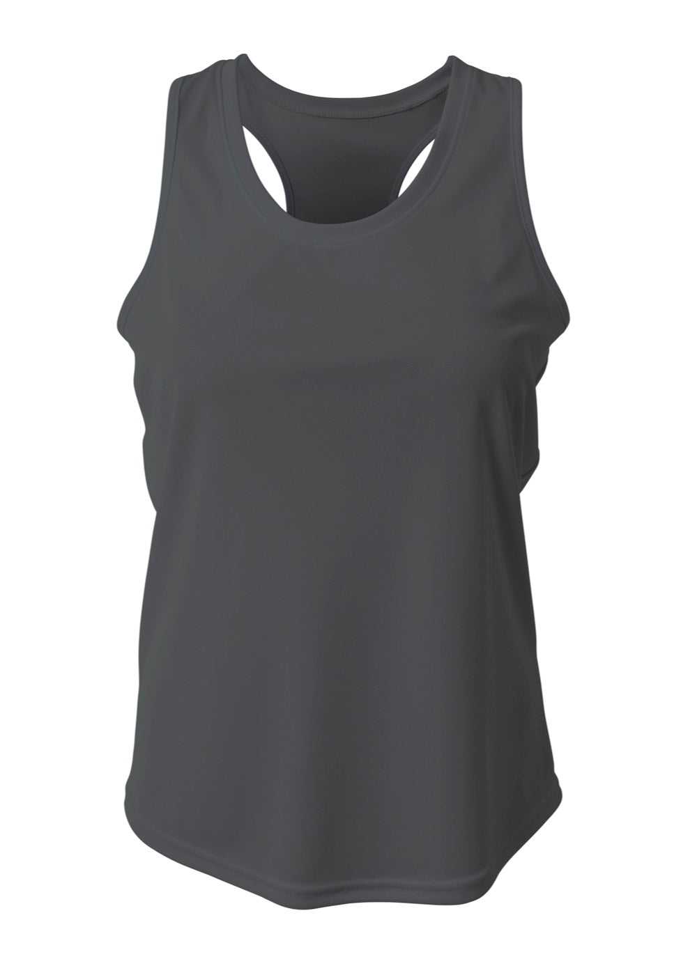 A4 NW1179 Athletic Racerback Woman&#39;s Tank - Graphite - HIT a Double