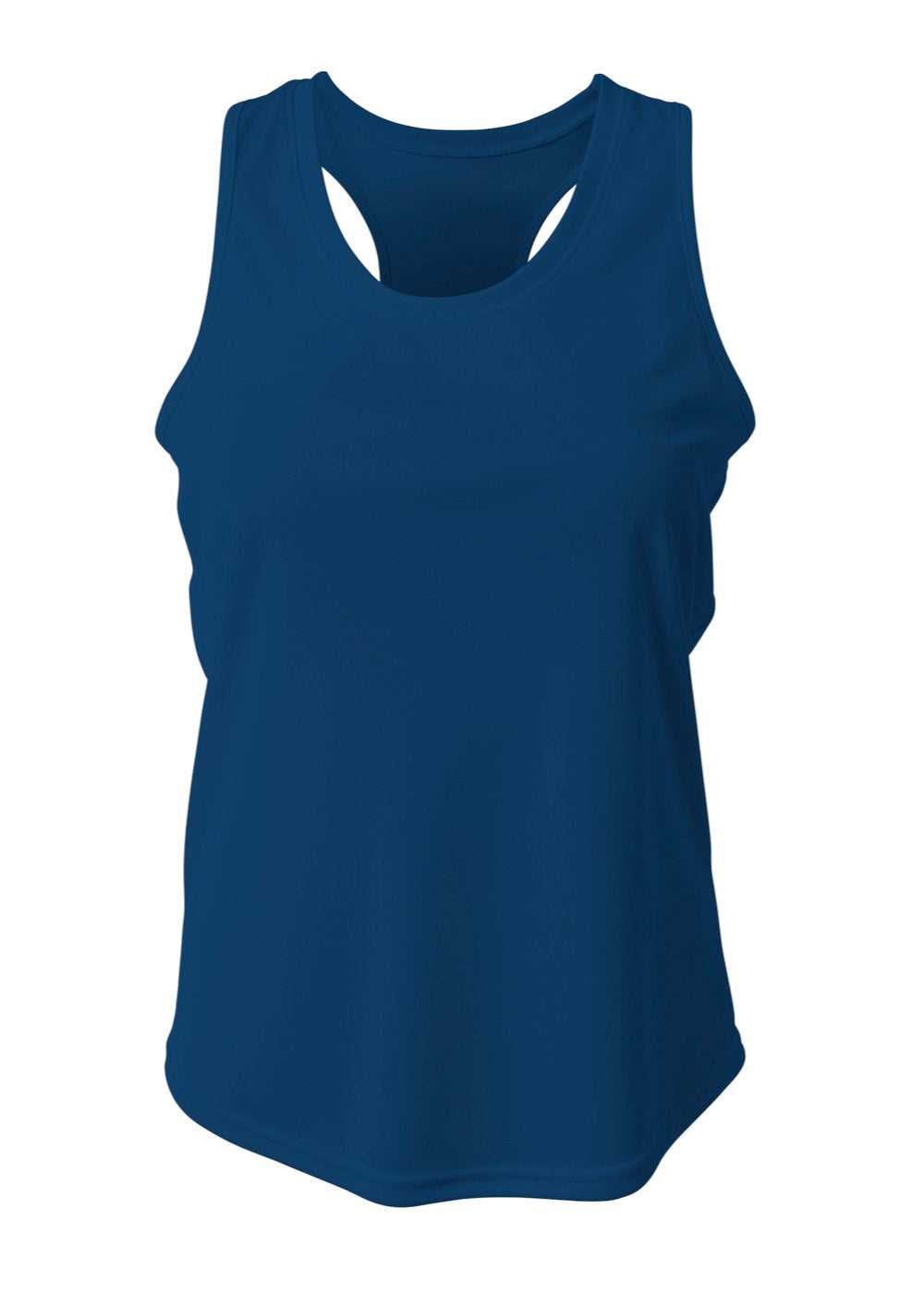 A4 NW1179 Athletic Racerback Woman&#39;s Tank - Navy - HIT a Double