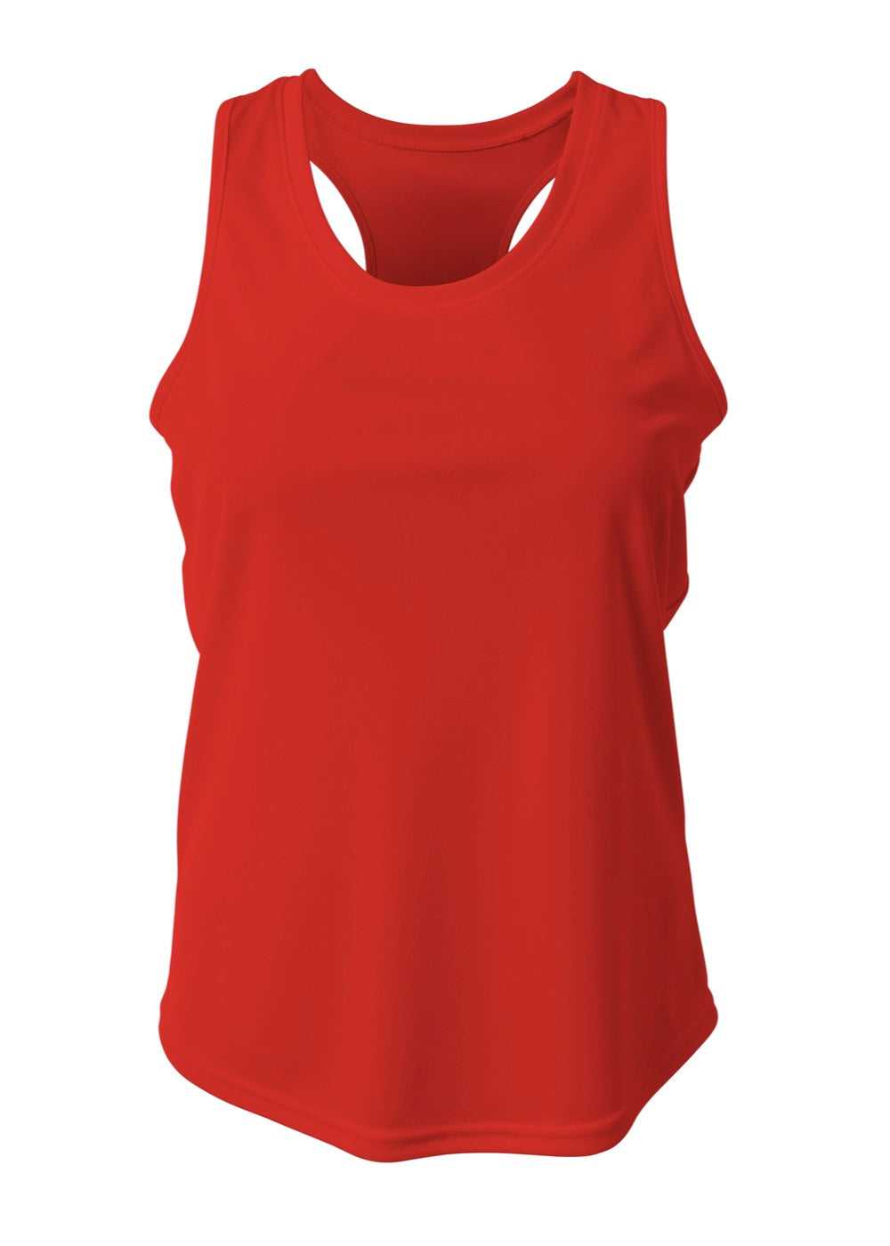 A4 NW1179 Athletic Racerback Woman&#39;s Tank - Scarlet - HIT a Double