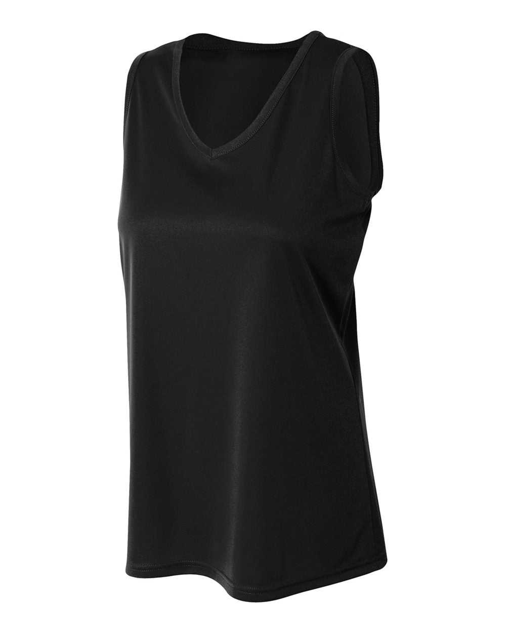 A4 NW2360 Women&#39;s Athletic Tank - Black - HIT a Double