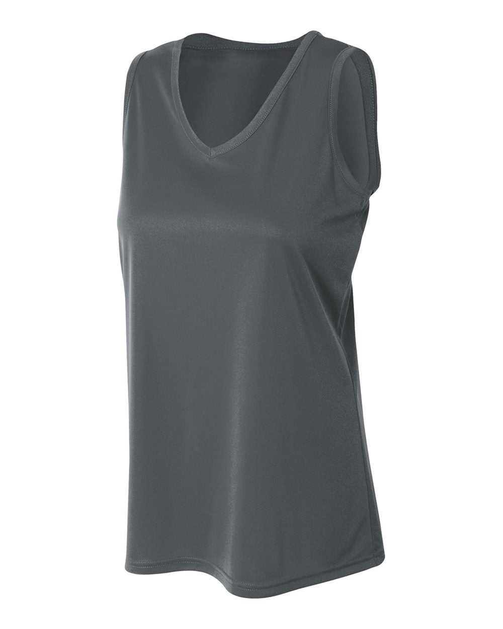 A4 NW2360 Women's Athletic Tank - Graphite - HIT a Double