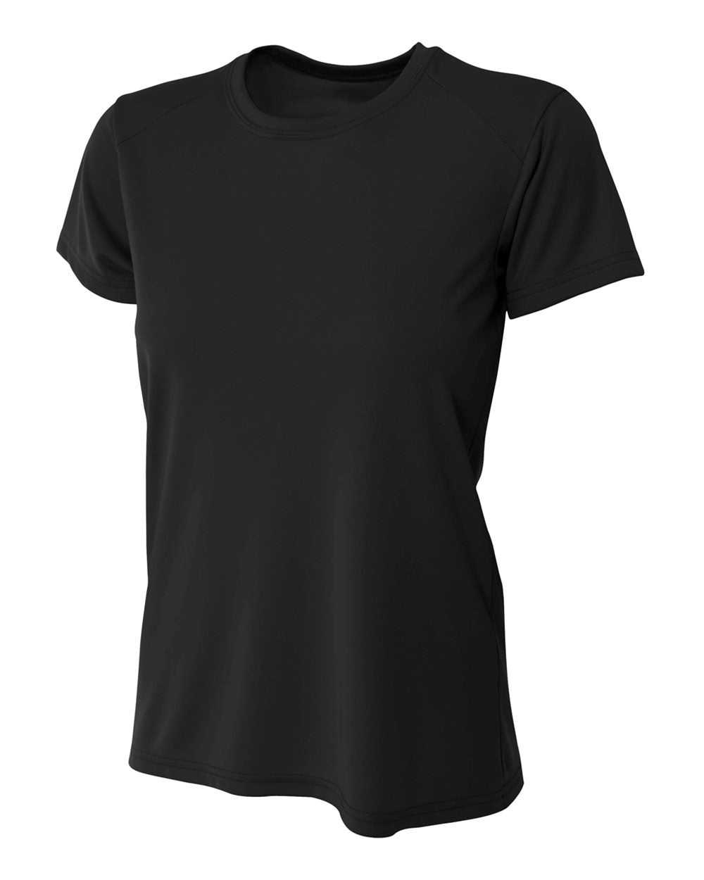 A4 NW3201 Women&#39;s Cooling Performance Crew - Black - HIT a Double