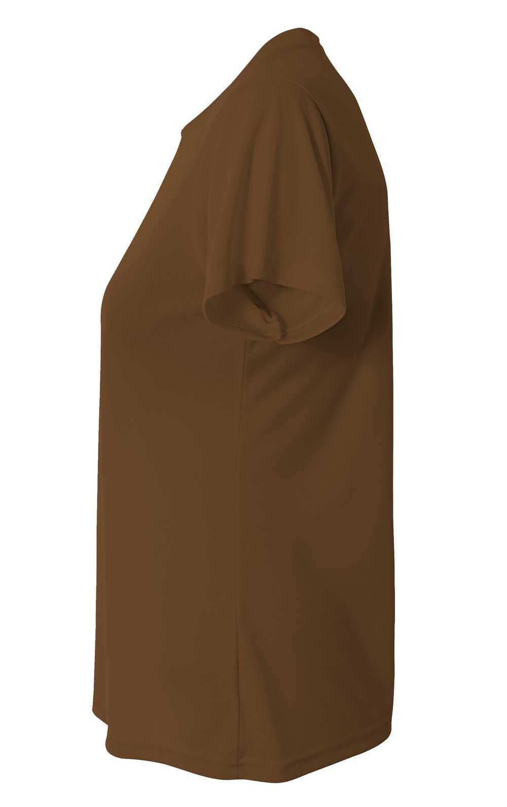 A4 NW3201 Women&#39;s Cooling Performance Crew - Brown - HIT a Double