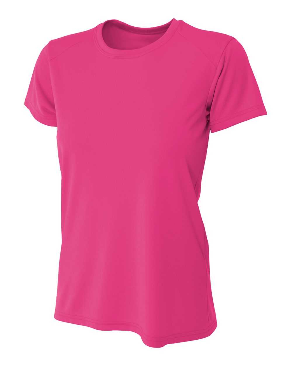 A4 NW3201 Women's Cooling Performance Crew - Fuchsia - HIT a Double