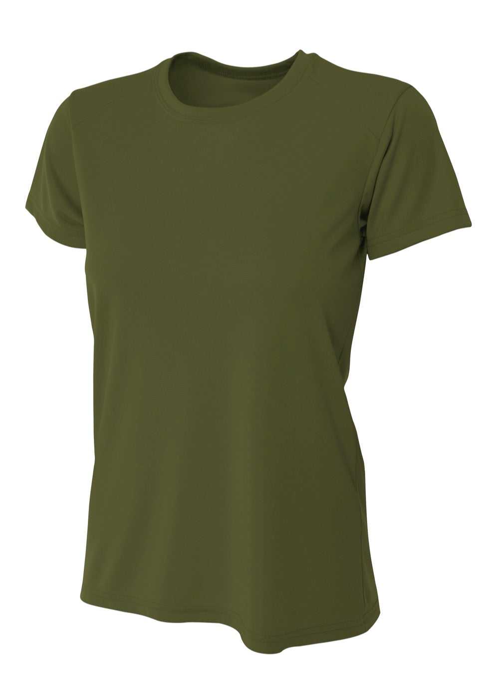 A4 NW3201 Women&#39;s Cooling Performance Crew - Military Green - HIT a Double