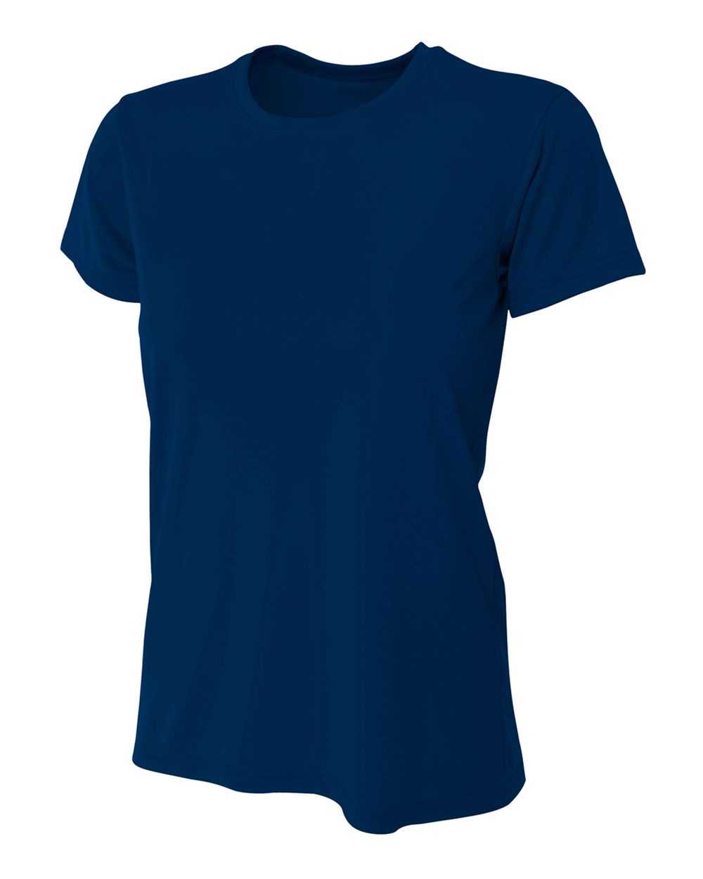 A4 NW3201 Women's Cooling Performance Crew - Navy - HIT a Double