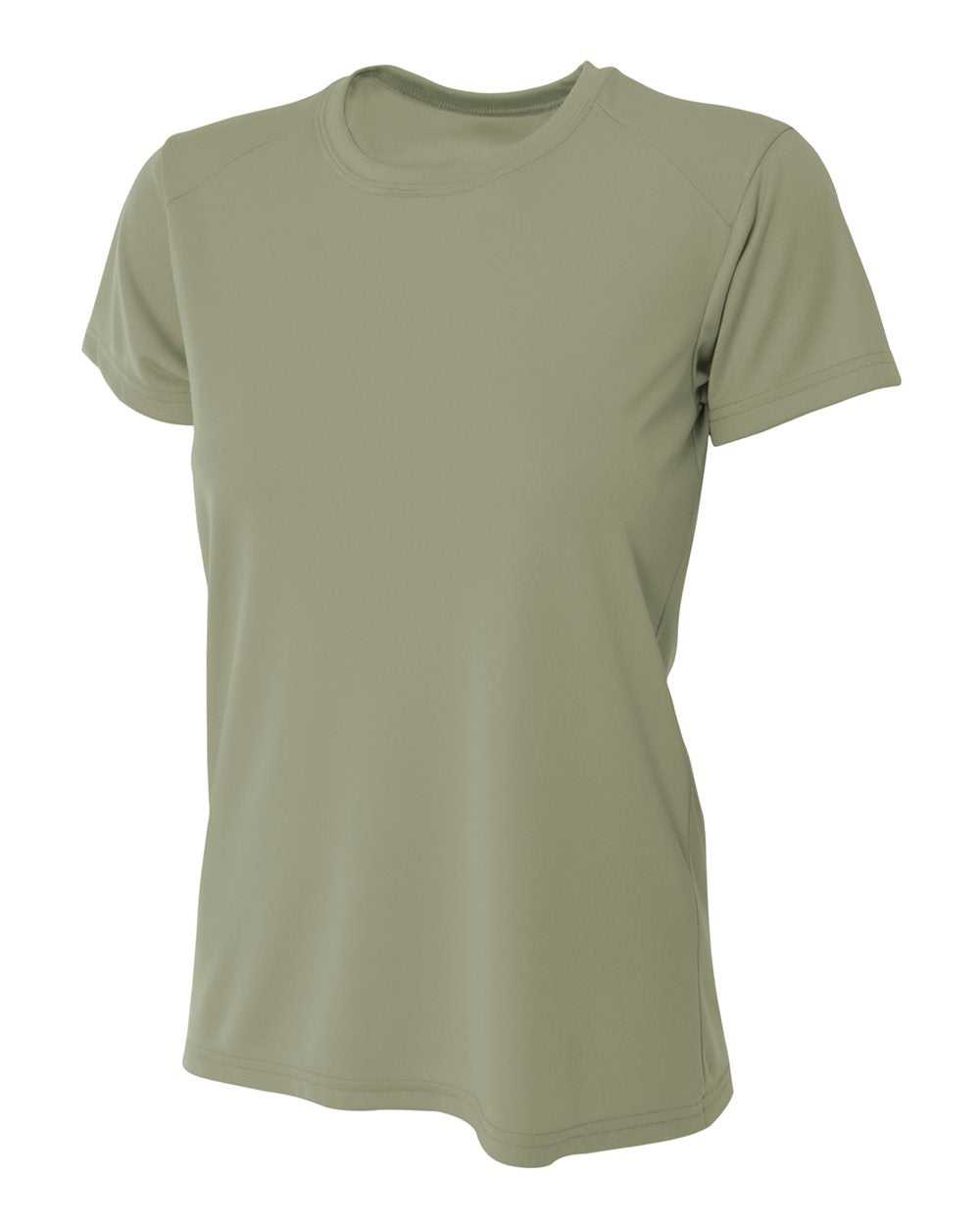 A4 NW3201 Women&#39;s Cooling Performance Crew - Olive - HIT a Double