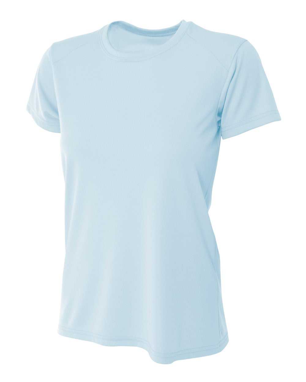 A4 NW3201 Women's Cooling Performance Crew - Pastel Blue - HIT a Double