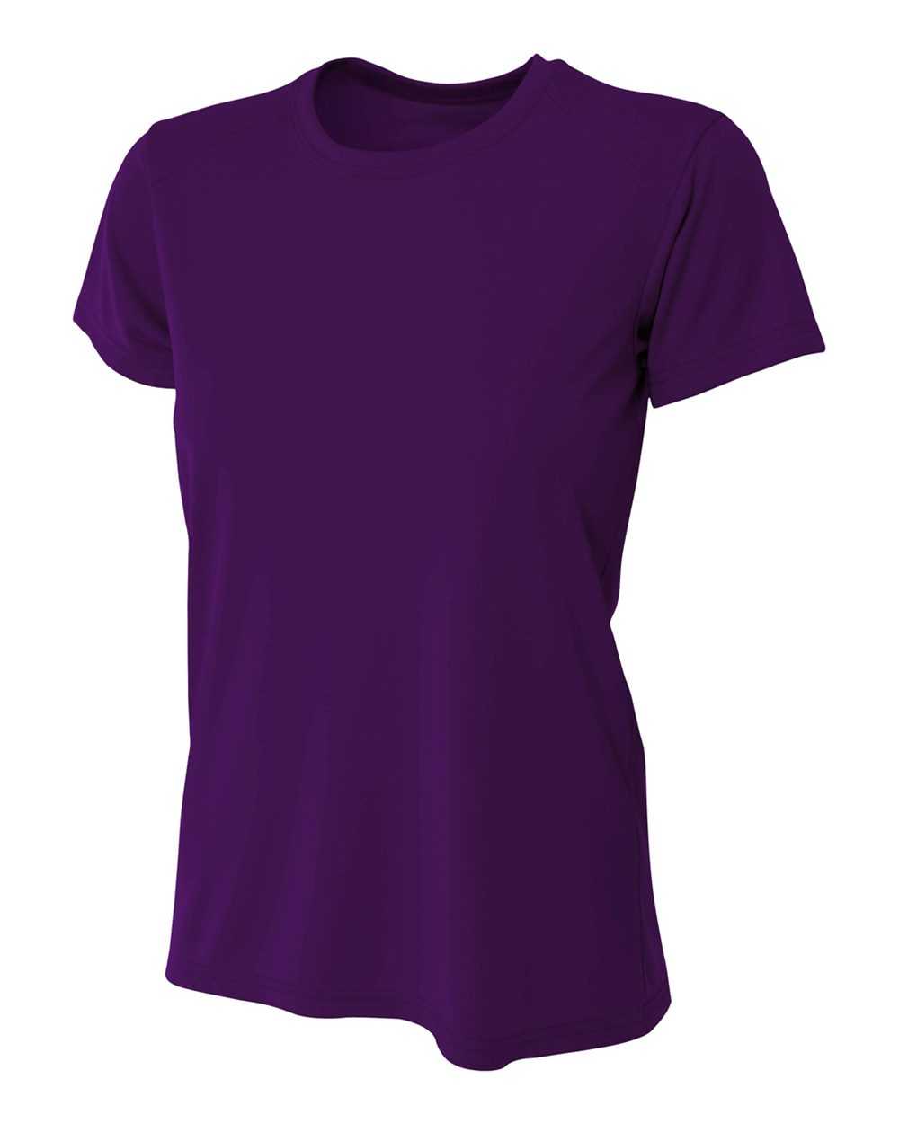 A4 NW3201 Women&#39;s Cooling Performance Crew - Purple - HIT a Double