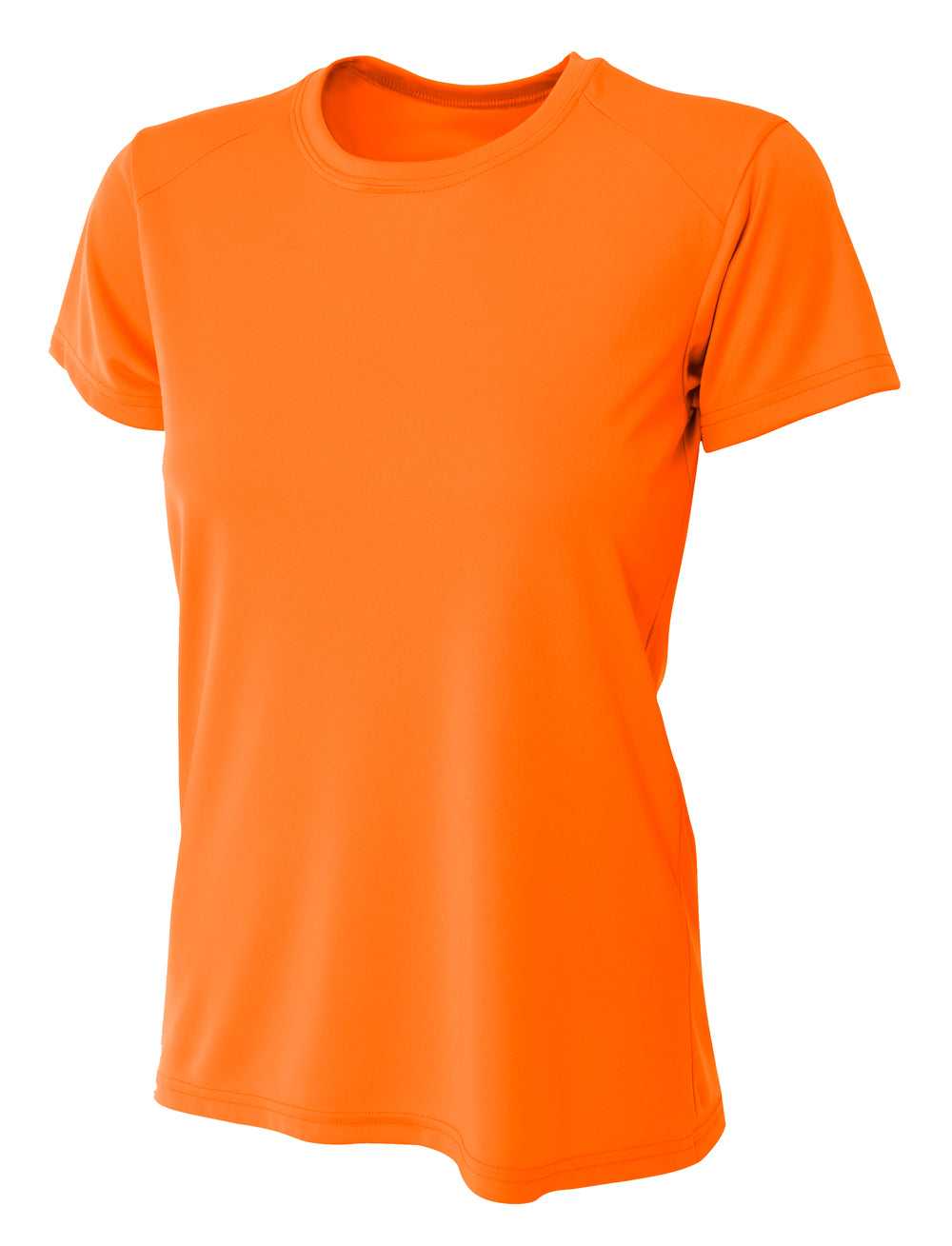 A4 NW3201 Women&#39;s Cooling Performance Crew - Safety Orange - HIT a Double
