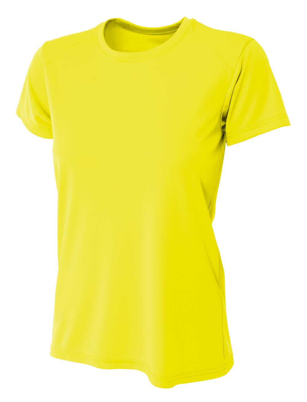 A4 NW3201 Women&#39;s Cooling Performance Crew - Safety Yellow - HIT a Double