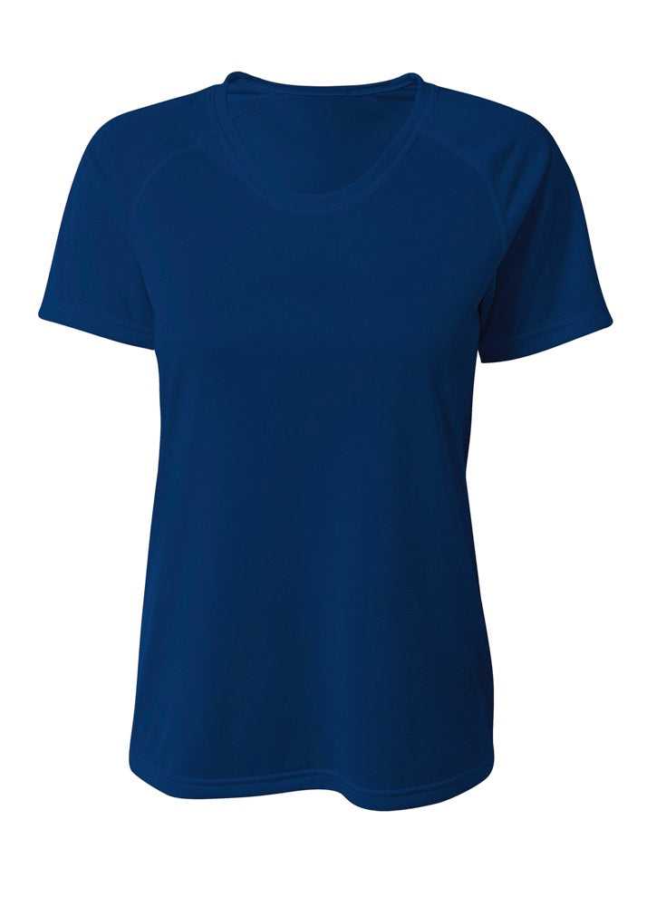 A4 NW3393 SureColor Short Sleeve Cationic Women&#39;s Tee - Navy - HIT a Double