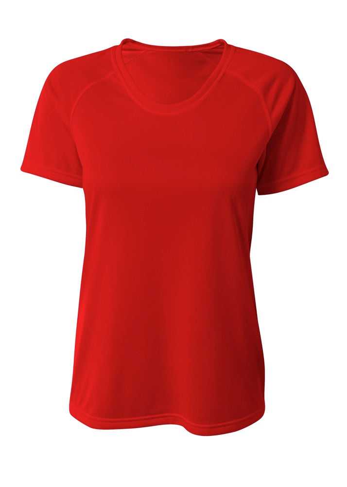 A4 NW3393 SureColor Short Sleeve Cationic Women&#39;s Tee - Scarlet - HIT a Double
