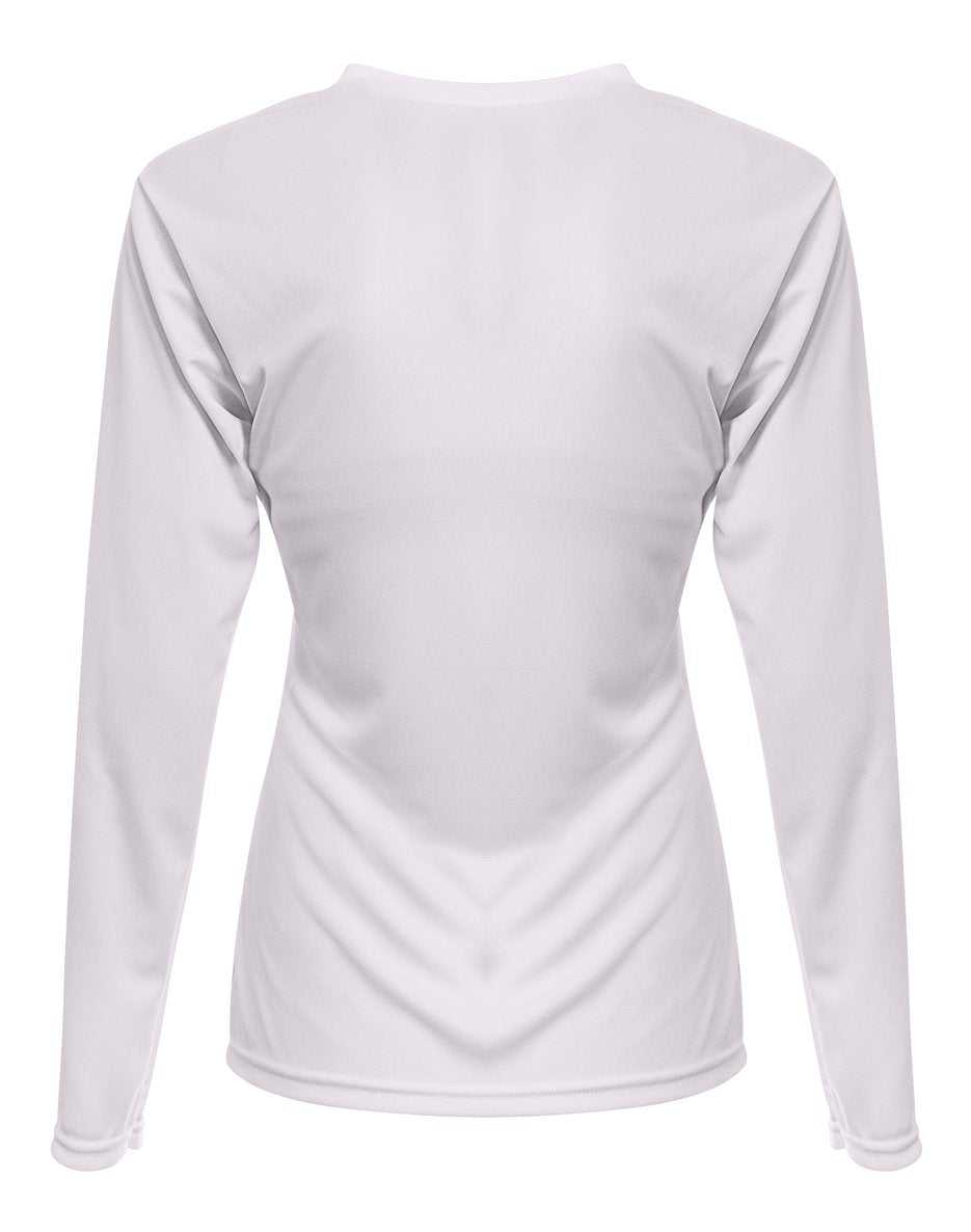 A4 NW3425 Women&#39;s Sprint Long Sleeve Tee - White - HIT a Double